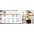 thumbnail image 2 of Charmo Ribbed Tank Top for Womens Racerback Crop Top with Ruched Color Block Asymmetrical Neck, 2 of 6