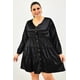 thumbnail image 1 of Vestido de satén Roman Fashion Tallas Extras 1250 Negro 36, 1 of 7