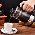 thumbnail image 3 of 2X Coffee Maker Pot,Stainless Steel Glass Coffee Pot French Press Filter Pot Household Tea Maker,Suitable for Making Tea,2 * Coffee Pot,transparent, 3 of 7