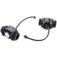 thumbnail image 2 of 4PCS Water Flow Sensor Fuel Flow Meter Water Meter Sensor Counter Indicator FS400A G1 DN25 1-60L/Min,4 x Water Flow Sensor,Black, 2 of 8