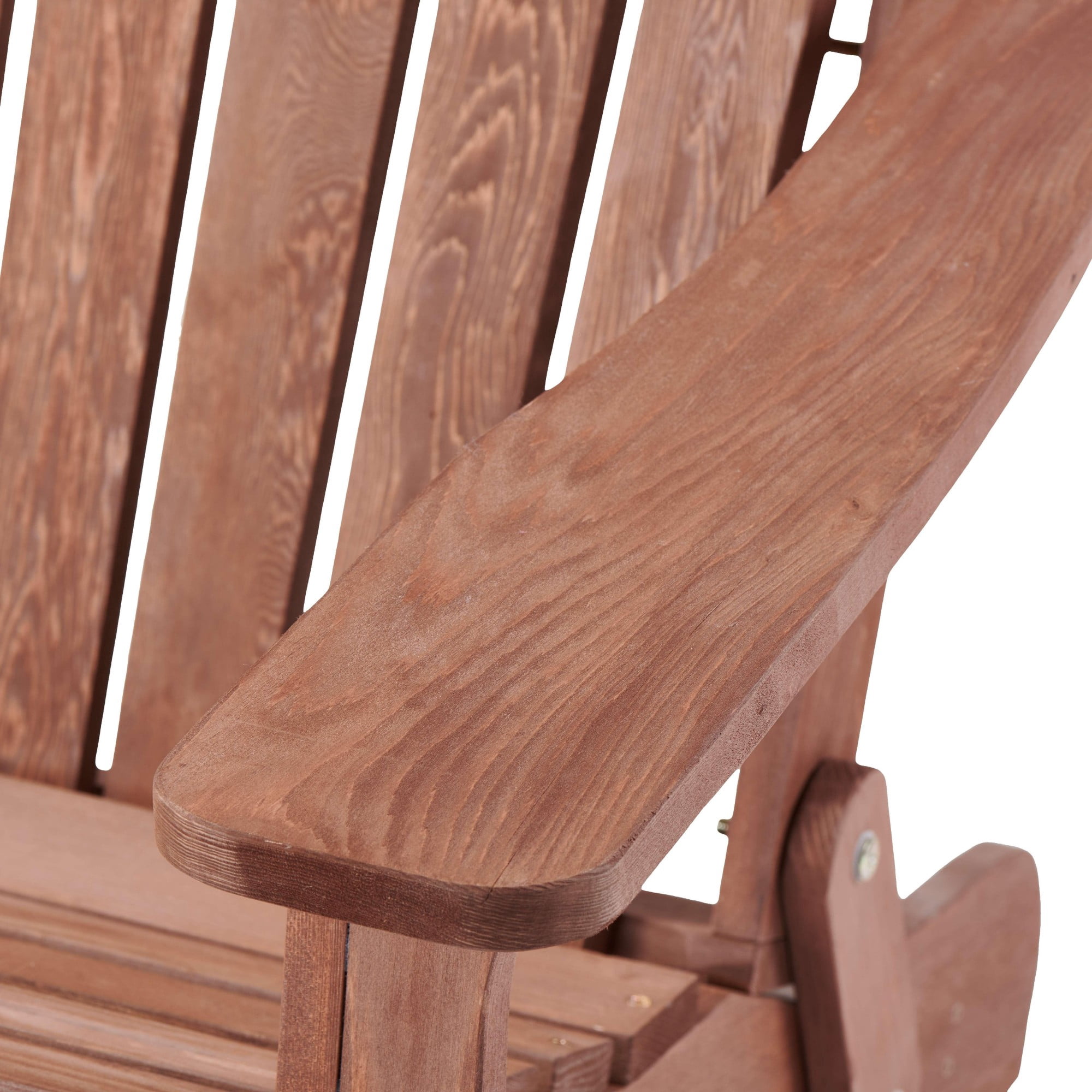 TOPCOMFY Oversize Wooden Folding Adirondack Chair Pre-Assembled BackRest and SeatBoard Outdoor Patio Garden Backyard Porch Deck Firepit