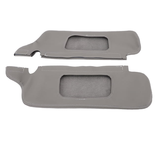 2Pcs Sun Visor Protector Cover PU Leather Stylish Look Scratch Sun Visor Replacement Cover Car Sun Visor Organizer for Mustang 1994 to 2004