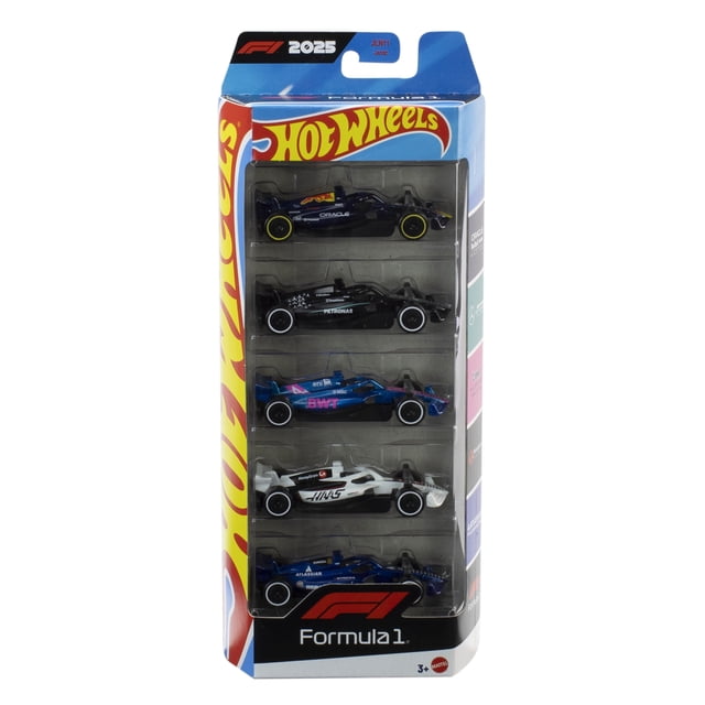 Vehículo de Juguete Mattel F1 Autos de Carreras 5pack