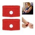thumbnail image 2 of Pulseras Anti-náuseas, 5 Bandas Anti-náuseas Anti-náuseas utilizadas para Adultos y ni?os. Viaje en automóvil en el mar (1 par(Rojo) EOTVIA Pulseras, 2 of 7