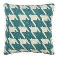 thumbnail image 2 of SAFAVIEH Hanne Hound's-tooth 20" x 20" Indoor/Outdoor Geometric Pillow, Celadon/Ivory, 2 of 4