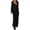 Black, variant on ZQUUVOU Women's Knitted Dress Hollow Out Long-Sleeved Sand Bikini Swimsuit Cover Up Sun Protection Clothing Light Blue