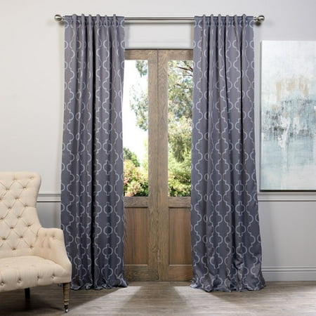 Half Price Drapes Seville Geometric Room Darkening Thermal Rod