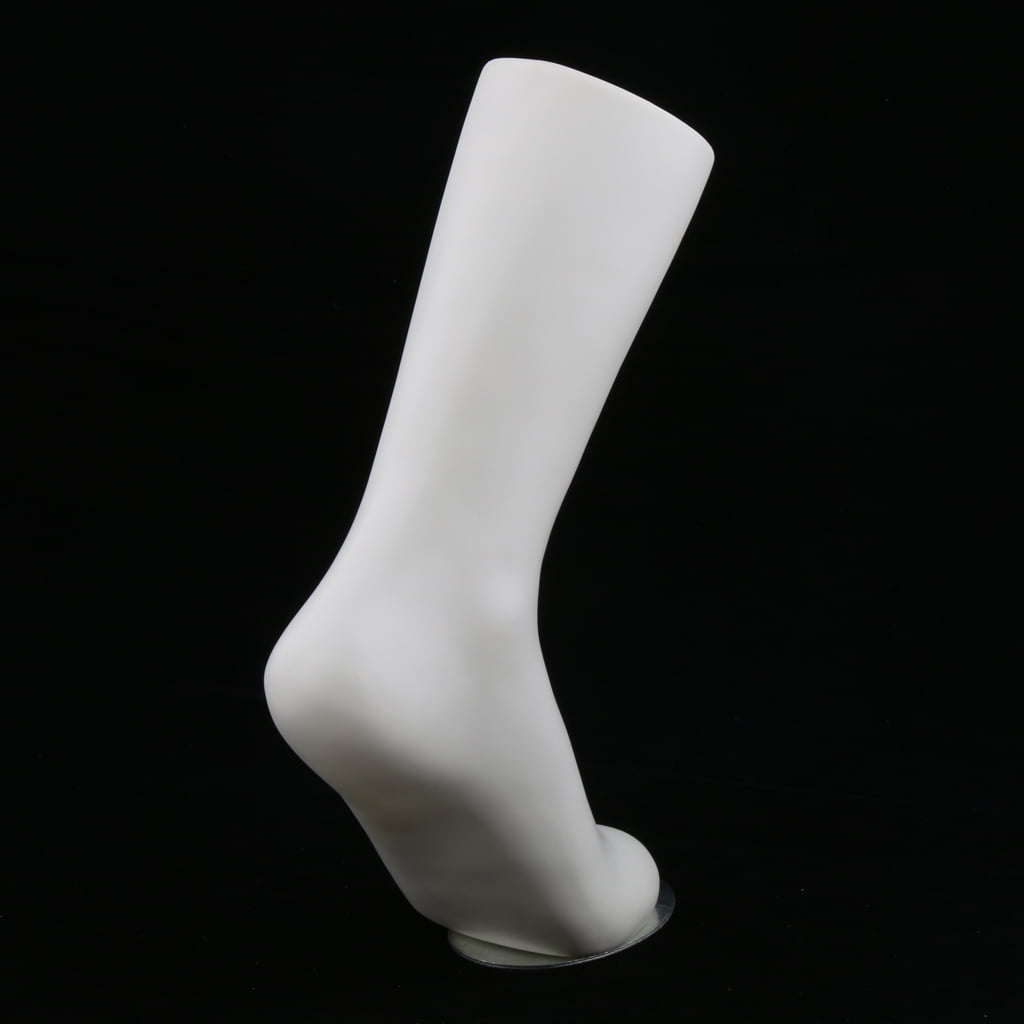 for Anklet Showing Sock Sox Shoes Display Mold White Plastic Mannequin Foot 