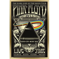 Pink Floyd - The Dark Side Of The Moon Tour 1973 Wall Poster, 14.725" x 22.375" Framed