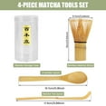 thumbnail image 2 of CNKOO 4Pcs Matcha Whisk Set Handmade Matcha Tea Set Natural Matcha Making Tool Japanese Tea Accessories, 2 of 8