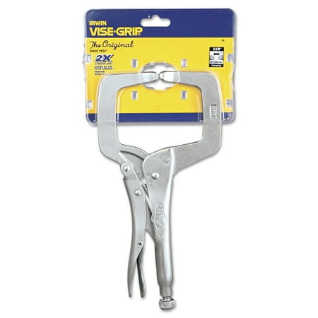 IRWIN Original Locking C-Clamp Pliers, 11" Tool Length, 4" Jaw Capacity