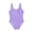 Purple Swimwear, variant on CAIVO Girls Swimsuits One-Piece Solid Color For Summer Kids Beach Swimwear For Girls Easy Fit All Ages Trendy Beachwear