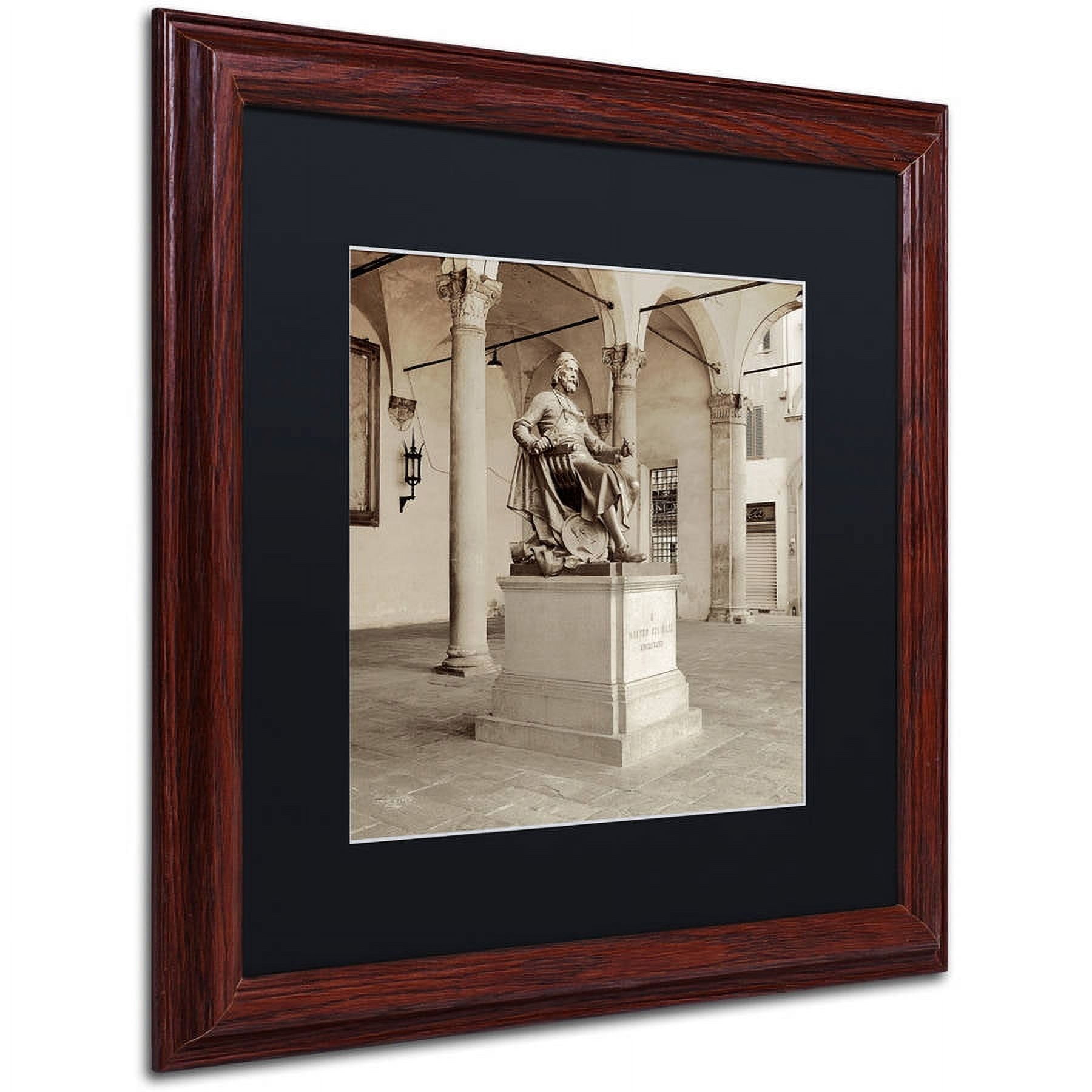 Trademark Fine Art "Lucca II" Canvas Art by Alan Blaustein, Black Matte, Wood Frame