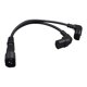 thumbnail image 1 of Cable de alimentación IEC320-C14 macho a 2x IEC320-C13 hembra, cable adaptador de corriente, transmisión estable negra, repuesto de piezas de repuesto Sunnimix Cable de extensión de alimentación, 1 of 6
