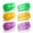 Yellow + Purple + Green, variant on SupreGear Trekking Pole Tips, 11mm Non-Slip Walking Stick Protectors, Durable Rubber Replacement Tips, 6-Pack, Multicolor