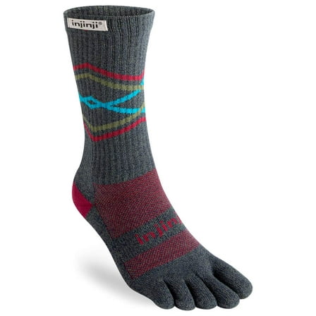 Injinji Trail Midweight Crew Socks Peak Large