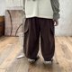 thumbnail image 4 of Pantalones largos para niños y niñas, pantalones de trabajo de color sólido, pantalones holgados informales con piernas versátiles, pantalones de algodón para niño, 4 of 5