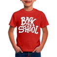 thumbnail image 3 of Boys Short Sleeve Graphic T Shirts, Kindergarten Letter Printed Crewneck Tops, Back to School First Day Casual Kids Tees, 3 of 5