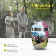 thumbnail image 3 of MUKTIVE Train Burial Urns for Human Ashes Adult Female, Cherry Blossom Memorial Urn, Large Lilac Urns for Human Ashes Adult Men, Large Cremation Urn for Loved Ones, 10 Inch, 3 of 7