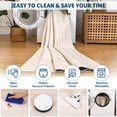 thumbnail image 5 of HIWEAVER Beige 8' x 10' Washable Area Rugs for Living Room Soft Geometric Bordered Indoor Modern Large Throw Carpet for Dining Room Non Slip Farmhouse Floor Cover for Home Decor, 5 of 6