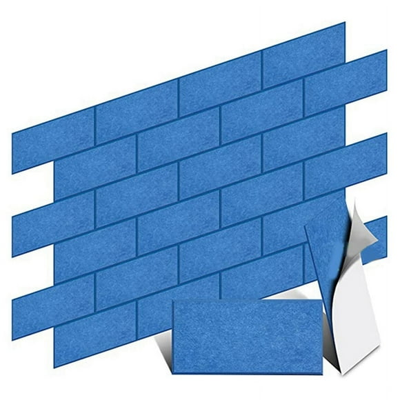 Sound Insulation Board 24 Packs,6X12X0.4Inch Sound Absorption and Noise Reduction, Sound Insulation Board Mat (Blue)