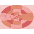 thumbnail image 1 of Ahgly Company Machine Washable Indoor Rectangle Transitional Pastel Pink Area Rugs, 6' x 9', 1 of 7