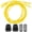 Yellow, variant on Shoelace Kit for Salomon, No Tie Round Shoe laces Strings for Salomon Speedcross Ski Shoes(Color:Black,Size:56Inch)