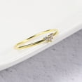 thumbnail image 4 of Gold Plated Heart Shaped Ring with Zircon Inlay | Copper Ring for Women | Ideal Gift for Anniversaries, Birthdays, Weddings, 4 of 9