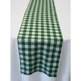 thumbnail image 2 of Poplin Table Runner Gingham Checkered Hunter Green, 2 of 2