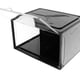 thumbnail image 5 of Cajas de almacenamiento de zapatos apilables transparentes con apertura frontal para organizar zapatillas Negro, 5 of 9
