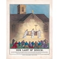 thumbnail image 2 of Anonymous 20x24 Black Ornate Framed Double Matted Museum Art Print Titled: Our Lady of Knock (C1880.), 2 of 5