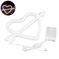 thumbnail image 2 of Neon Light Multi-purpose Decorative Arrow Heart Shape LED Wall Hanging Neon Sign Xmas Gift for Home, 2 of 8