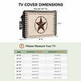thumbnail image 3 of Outdoor TV Cover 60 to 65 Inches, American Country Star Farmhouse Beige Black Buffalo Plaid Waterproof TV Cover with Remote Control Pocket, Flat Screen TV Cover Protector for Outside TV, 3 of 6
