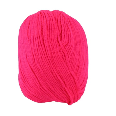 Fuchsia Crochet - Lady Sweater Scarf Gloves Crochet Hand Knitting Weaving Yarn Cord Fuchsia 50g