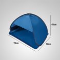 thumbnail image 4 of NASIQXB Portable Beach Sunshade Tent Lightweight Sun Shade UV Quality for Outdoor Beach Sleeping Pad for Camping Portable Shower Easy Setup Beach Tent, Blue, 4 of 7
