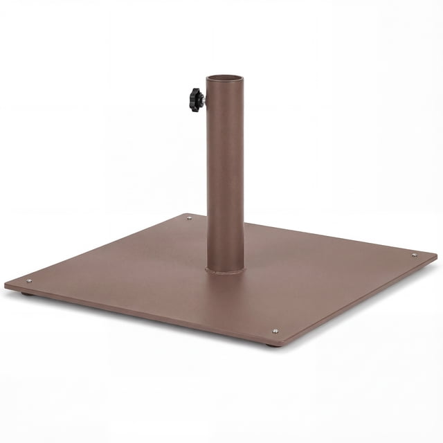Gymax Base Carrée de Parasol de Patio 20 Pieds' Lestée 35 Lb Support de Marché Extérieur Patins de Pied