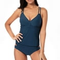 thumbnail image 2 of BONIXOOM Women's Fashionable And Sexy Suspender V-neck Top And Pants Split Swimsuit Set, 2 of 9
