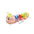 thumbnail image 3 of Caterpillar Design Tummy Time Toy, Crawling Toy with Light & Music Musical Light Up, Music Animal Toys, Captivating Light and Sound Effects, Birthday Gifts&nbsp;(Blue), 3 of 3