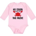 thumbnail image 3 of Inktastic My Cousin Loves Me Boys Boys or Girls Long Sleeve Baby Bodysuit, 3 of 5