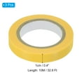 thumbnail image 2 of Unique Bargains 32.8Ft Tennis Racket Badminton Racquet Grip Finishing Tapes, Yellow 3 Pack, 2 of 5