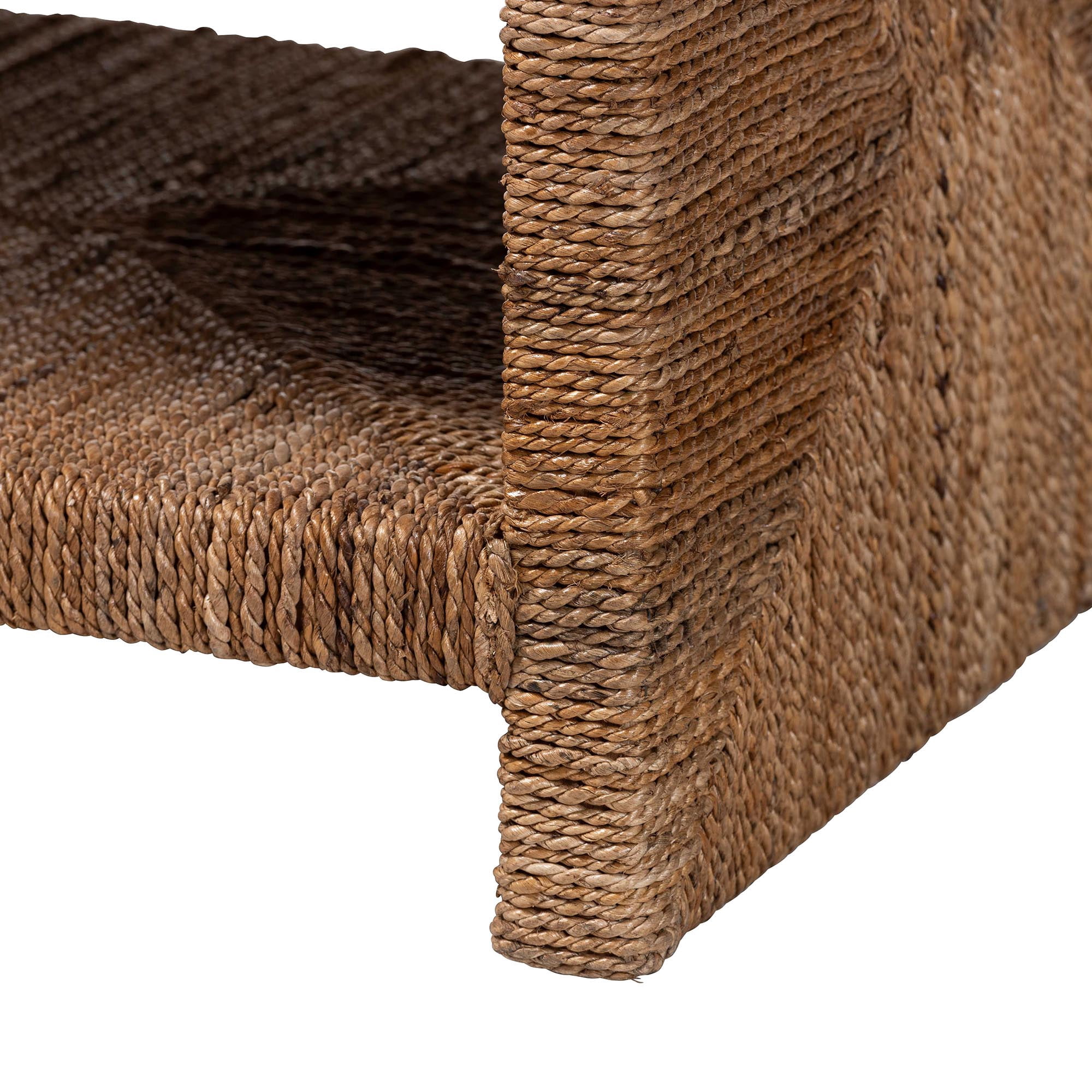 bali & pari Liza Boho Coffee Table, Natural Brown
