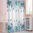 thumbnail image 5 of Shower Curtain Green Leaves Shower Curtains for Bathroom Decor, Waterproof Polyester Shower Curtain Set with Hooks, Extra Long 72" x 84" Leaf Branch, 5 of 9