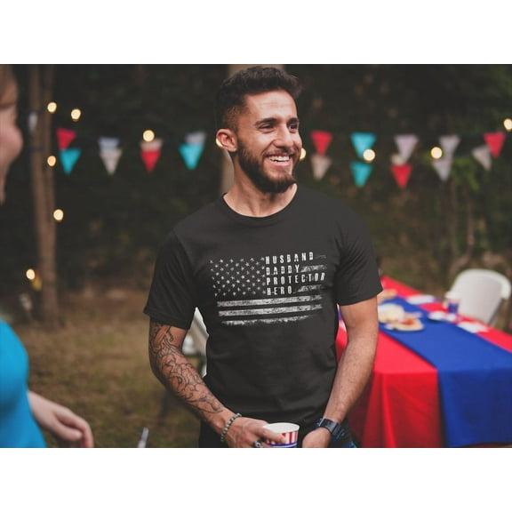 Dad USA Flag Patriotic Shirt Fathers Day Gift For Father T shirt Gifts For Dad Patriotic Shirts For Men Best Dad Gifts