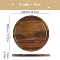 thumbnail image 6 of Japanese Style Acacia Wood Cake Stand, Round Wooden Serving Tray 26 cm, Flat Dessert & Baking Board, 6 of 7