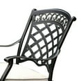thumbnail image 3 of Benzara CHARISSA Transitional Arm Chair, Pack Of Two, Antique Black-Color:Antique Black, 3 of 5
