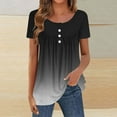 thumbnail image 3 of Scyoekwg Women Basic Tops Ladies Blouses Dressy Casual Trendy Womens Summer Fashion Going Out Tops Loose Short Sleeve Cute T Shirts, 3 of 6