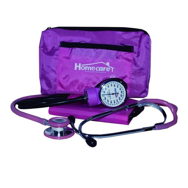 Kit de Baumanómetro con Esteto Duplex Home Care Morado
