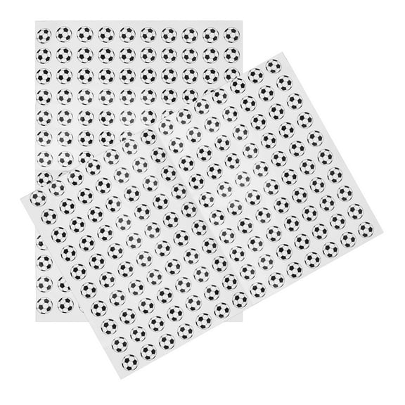 Raindrops  280 Pcs Football Stickers Soccer Cake Toppers Goals Game Toddler