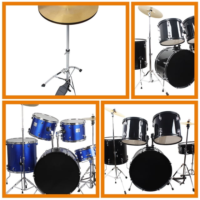 HONMEET Cymbale de Pile Jazz en Métal Couleur Dorée Design Portable Léger avec Structure Robuste pour Pile