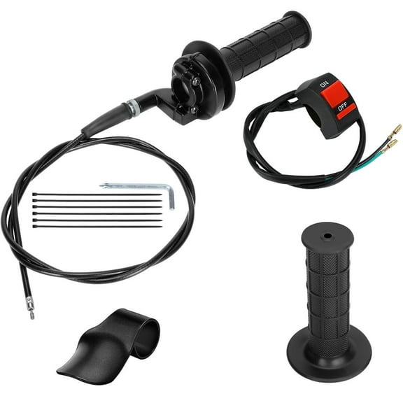 7/8 Inch Miniature Bike Throttle Cable Assembly Kit Suitable for Coleman CT200U/CT200U-EX/BT200X, Baja Warrior MB200, DoodleBug DB30, 79cc CT100U/CC100X, Motovox & Predator 212cc/196cc/6.5hp Engines